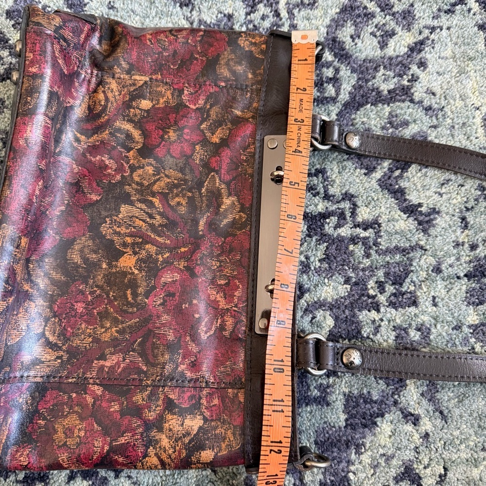 PATRICIA NASH Golden Rustic Collection Forest Arden Floral Leather Tote Bag - Picture 11 of 13
